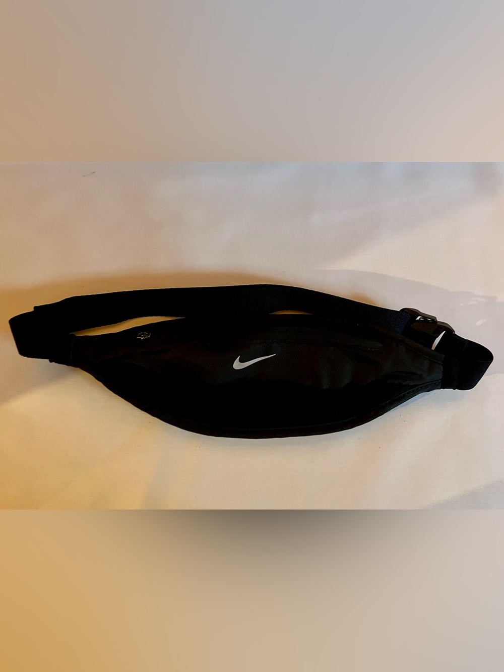 Nike Black Sling Waist Bag with White Swoosh